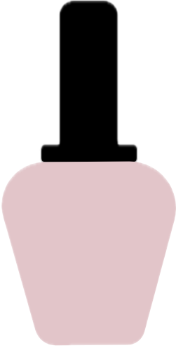 a nail polish in peach pink color